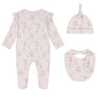 Baby Girls Pink Carousel Babygrow Set, 1, hi-res